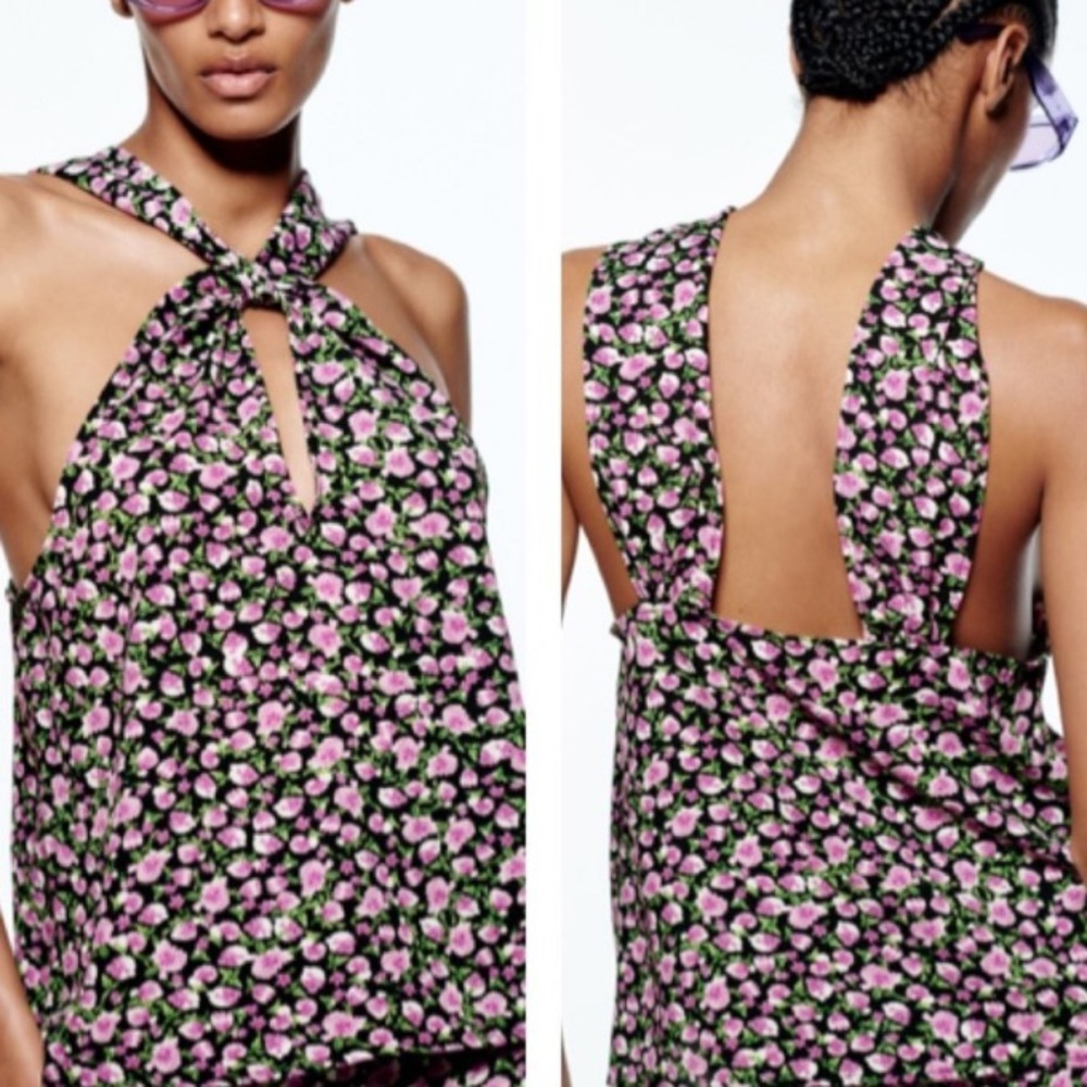Zara lightweight halter top, perfect for summer, size XS